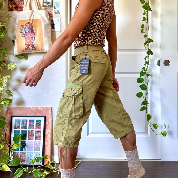 Y2K Green Cargo Khakis - Picture 3 of 6